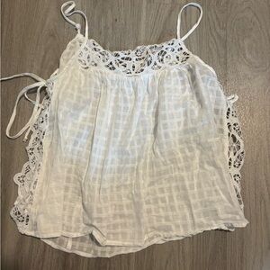 American Eagle Outfitters White Lace Camisole